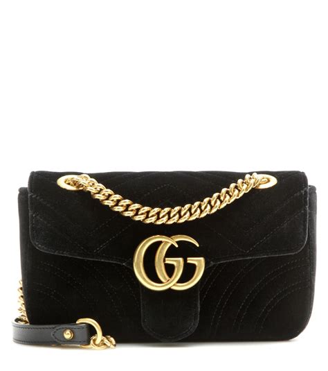 gucci marmont velvet mini black|Gucci Marmont belt women's.